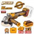 INGCO Γωνιακός Τροχός Μπαταρίας 115mm 20V Li-Ion CAGLI271532